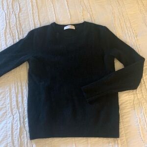 Everlane Black Cashmere Crew Neck Sweater
